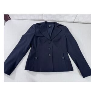 NEW! "Ann Taylor" Navy Blazer,Office Wear,Secretary, Librarian,SZ‎ 0P, Old Money